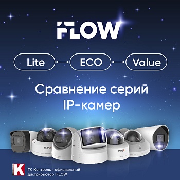 Сравнение серий IP-камер iFLOW: Lite, ECO и Value<