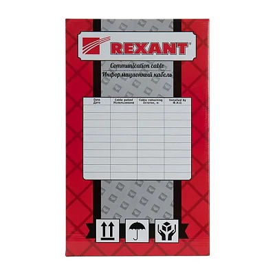 01-0150 REXANT Кабель витая пара F/UTP, категория 5e, ZH нг(А)-HF, 4PR, 24AWG, внутренний, оранжевый