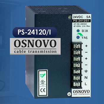 Надёжный источник питания 24В 120Вт для уличных шкафов и промышленных инсталляций<