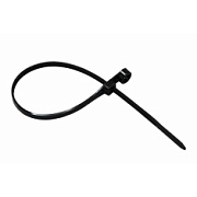 07-0205 Хомут-стяжка нейлоновая под винт REXANT 200x4,3 мм, черная, упаковка 100 шт.