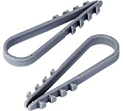 07-4502-3 Дюбель-хомут нейлоновый PROconnect 11-18 мм, серый, упаковка 100 шт.