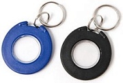 Брелок Mifare IL-08MBT, 1K,  с кольцом, синий с прозрачной серединой