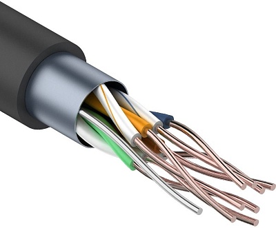 01-0146-3 Кабель FTP 4PR 24AWG, CCA, CAT5e, наружный (OUTDOOR), бухта 305 м