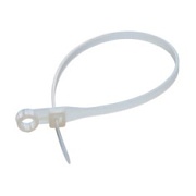 07-0154 Хомут-стяжкa нейлоновая под винт 150x3,6 мм, белая (уп 100 шт)