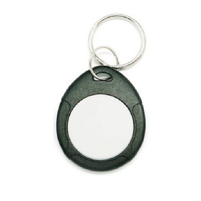 Брелок Temic IL-07TBlackW c кольцом, чёрный + белый